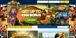 Coin Falls Casino promo page screenshot
