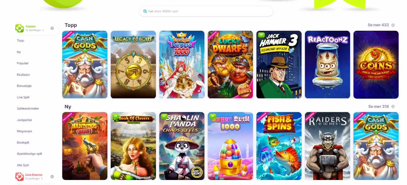 nomini casino norge bonus