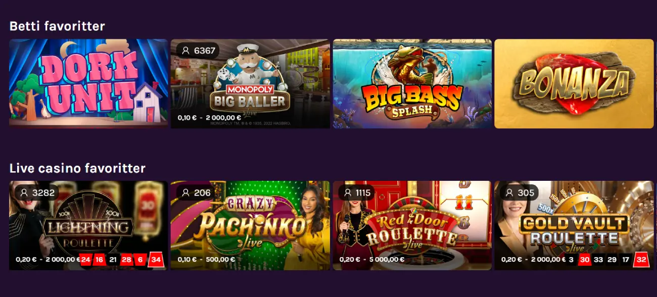 betti casino norge spill