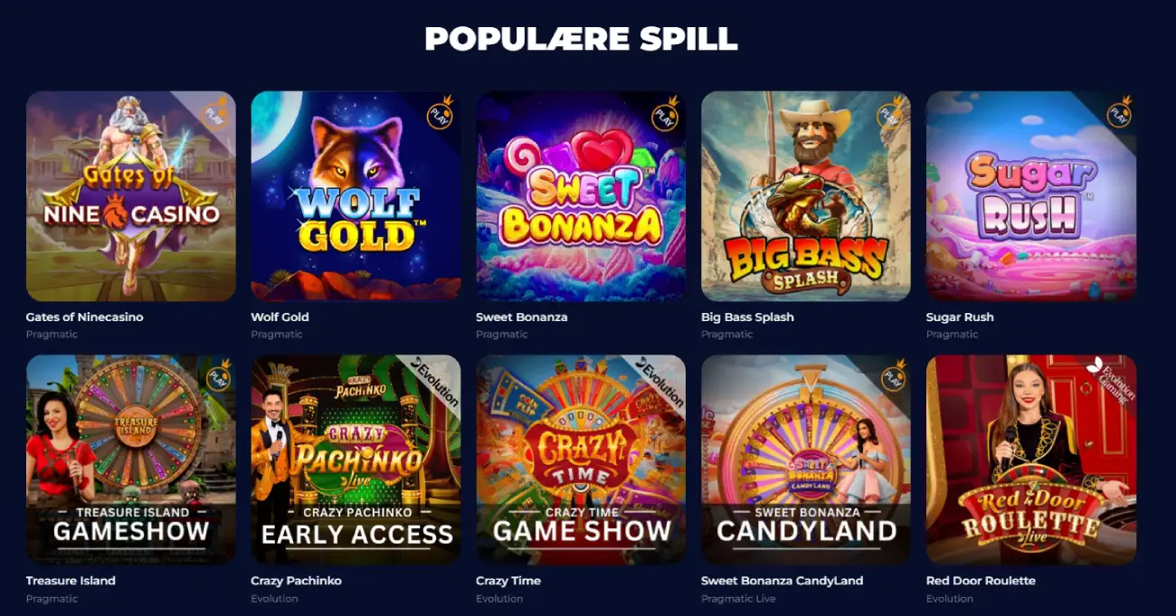 nine casino norge spill