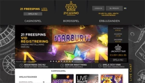 21 casino homepage