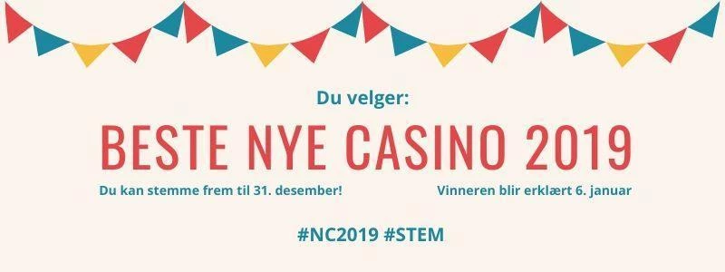 Du velger årets beste nye casino 2019