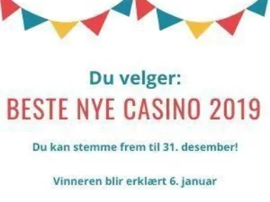 Du velger årets beste nye casino 2019