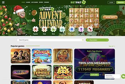 BetPat Casino hjemmeside
