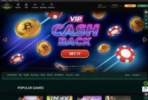 CryptoVegas Casino cashback offer