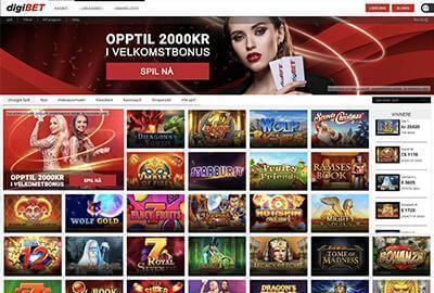 DigiBet casino hjemmeside