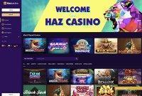 Haz Casino hemsida
