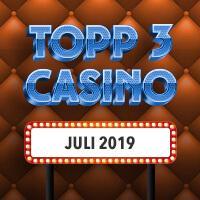 Topp 3 casinobonuser fra juli 2019