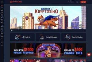Kryptosino Casino Hjemmeside