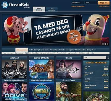 Oceanbets hovedside