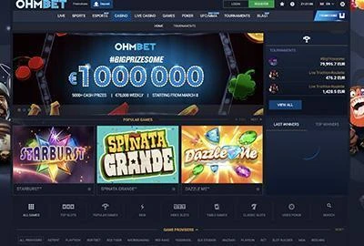 OhmBet Casino hjemmeside