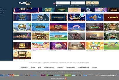 Svenreels Casino Spillutvalg