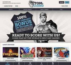 Toms Casino - Hjemmeside