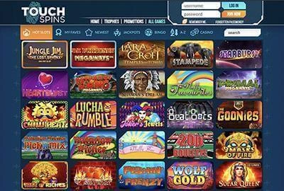 Touch Spins Casino Spillutvalg