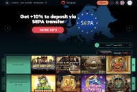 Vesper Casino hemsida