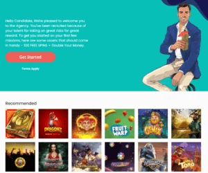 Hjemskjermbilde Agent Spinner Casino