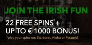 Bonuskampanje All Irish Casino