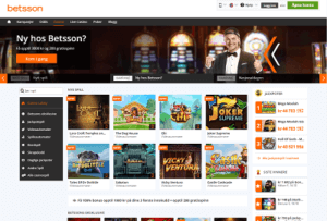 Betsson Casino Lobby