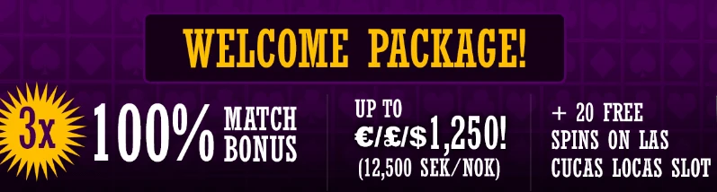 Velkomstbonus-pakke Breakout Casino