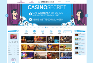 Hjemskjermbilde Casino Secret