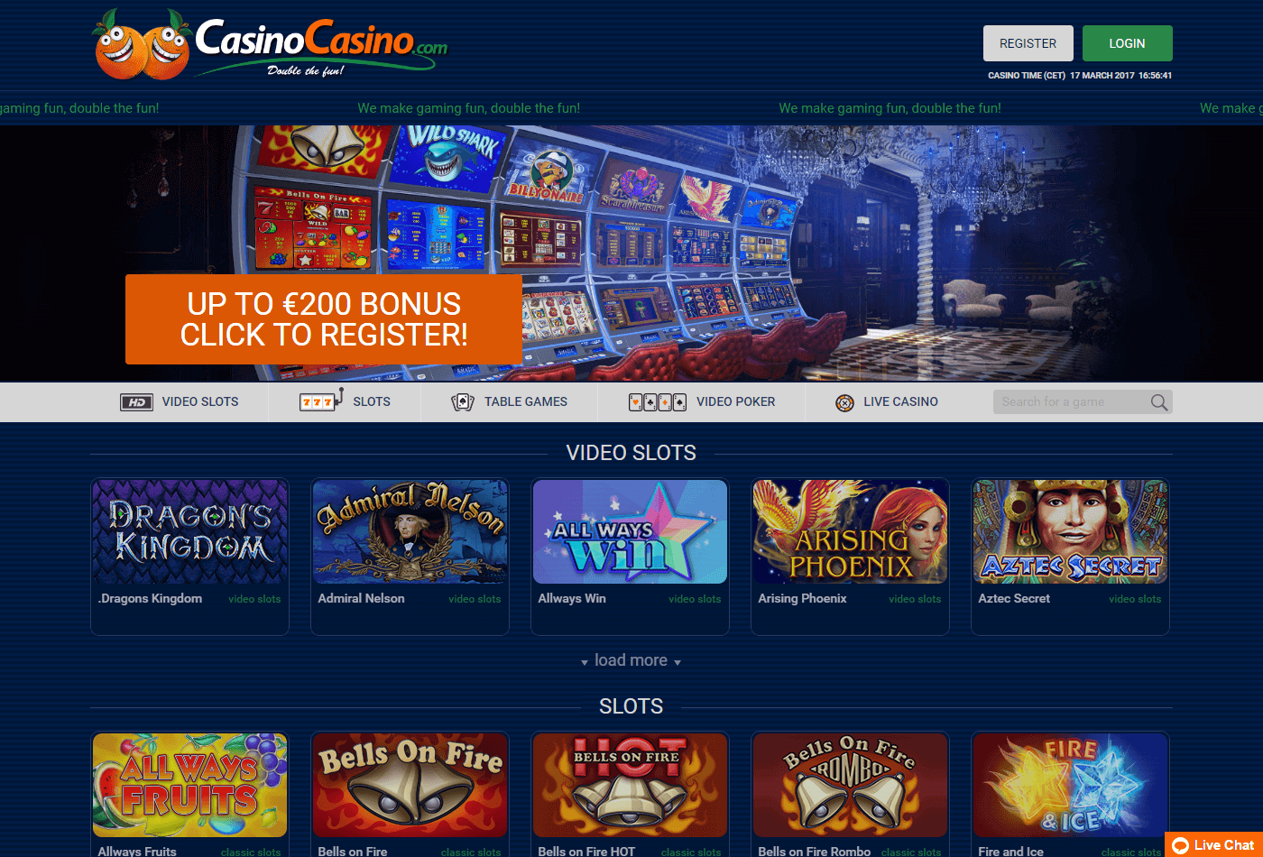 Hjemskjermbilde CasinoCasino