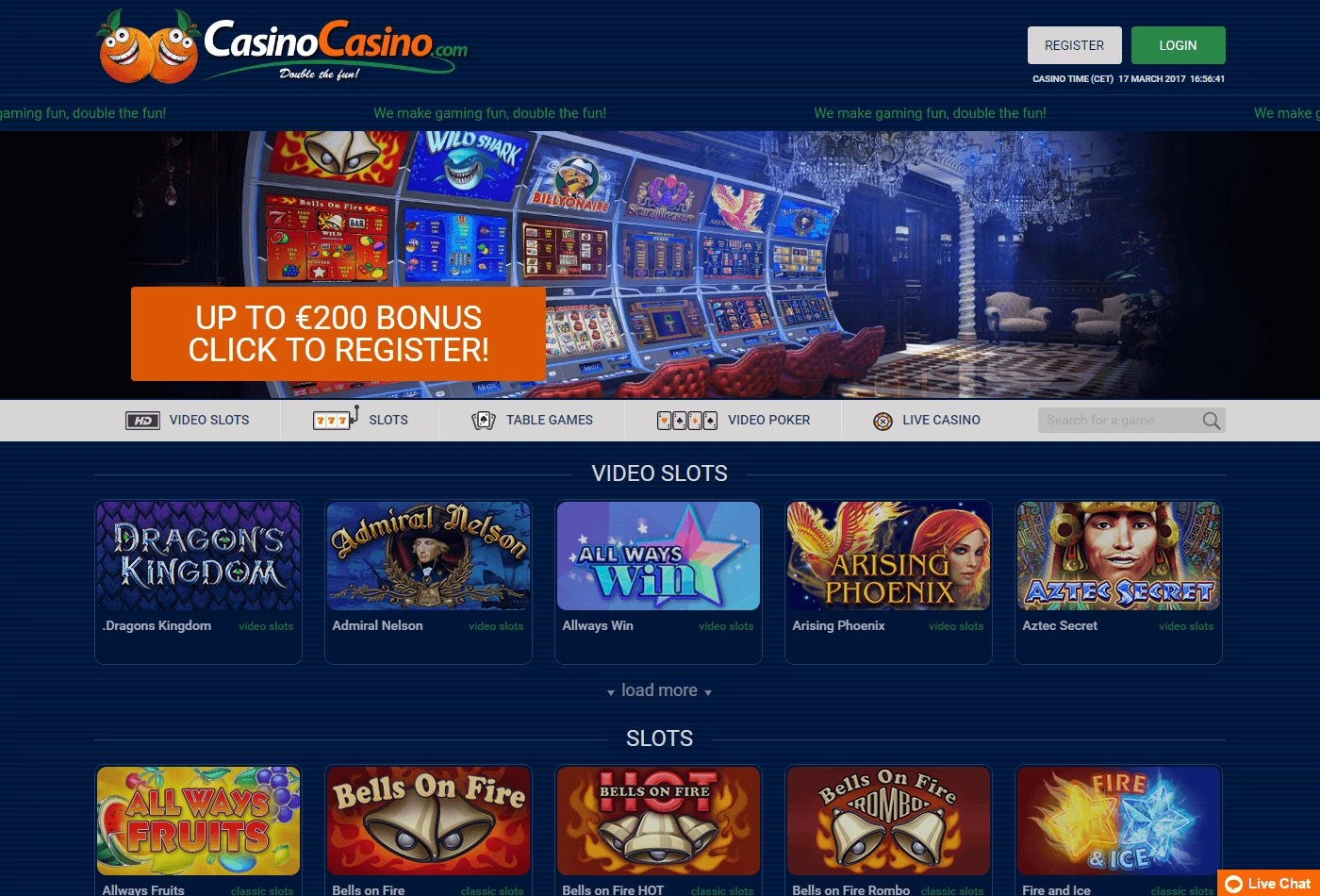 Hjemskjermbilde CasinoCasino