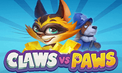Claws vs Paws spilleautomat Logo