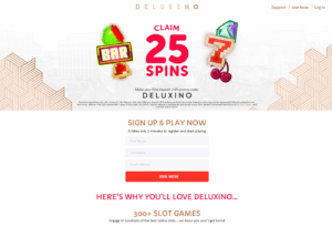 Deluxino Casino spins offer