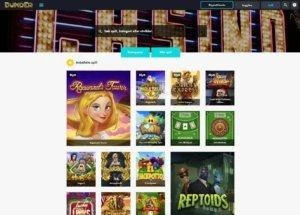 Skjermbilde spillbibliotek Dunder Casino