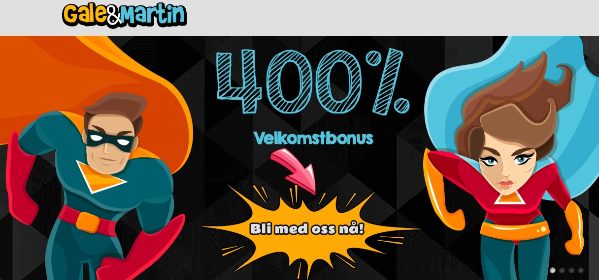 Velkomstbonus Gale & Martin