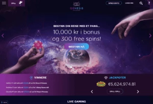 Bonusannonse Genesis Casino
