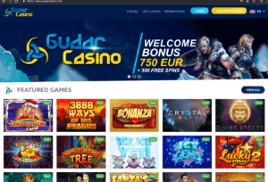 Hjemmeside Gudar Casino utvalgte spill