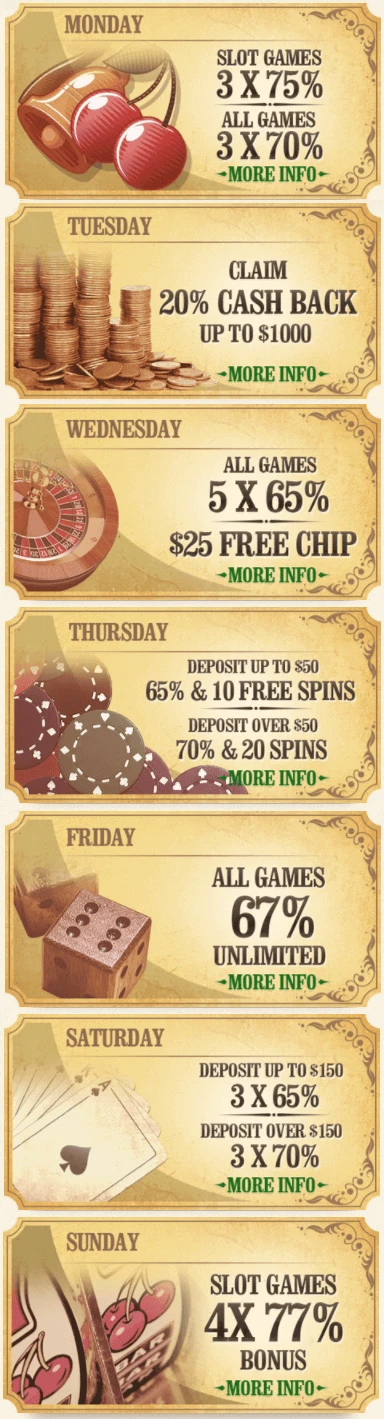 Dagstilbud High Noon Casino