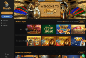 Horus Casino Lobby