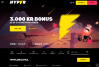 Hyper Casino hemsida