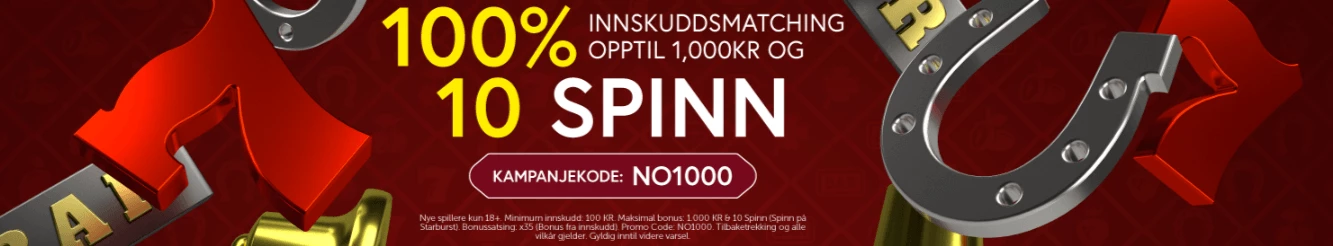 Velkomstbonus Jaak Casino