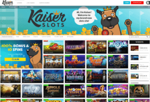 Hjemskjermbilde Kaiser Slots Casino
