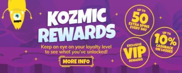 Kozmic Rewards spill-banner