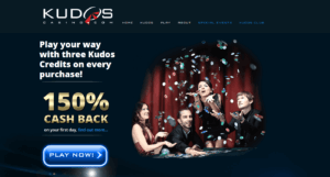 Kudos Casino Cashback Offer