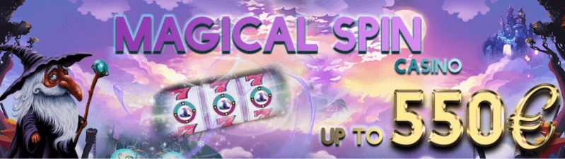 Gratisspinnbanner Magical Spin 550€
