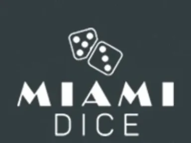 Miami Dice Casino Logo B/W