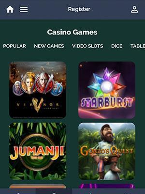 Mobilskjermbilde Monte Cryptos Casino