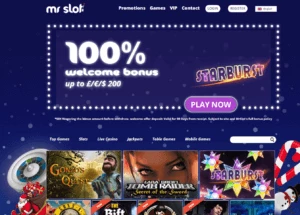 Mr Slot Casino Homepage