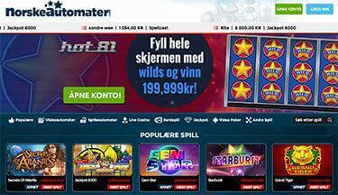 Norske Automater Hjemmeside