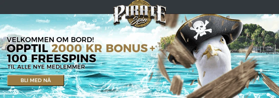 Velkomstbonus Pirate Spin