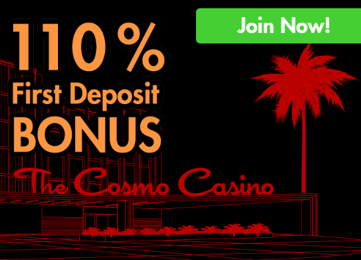 Play Cosmo Casino første innskudds-bonus
