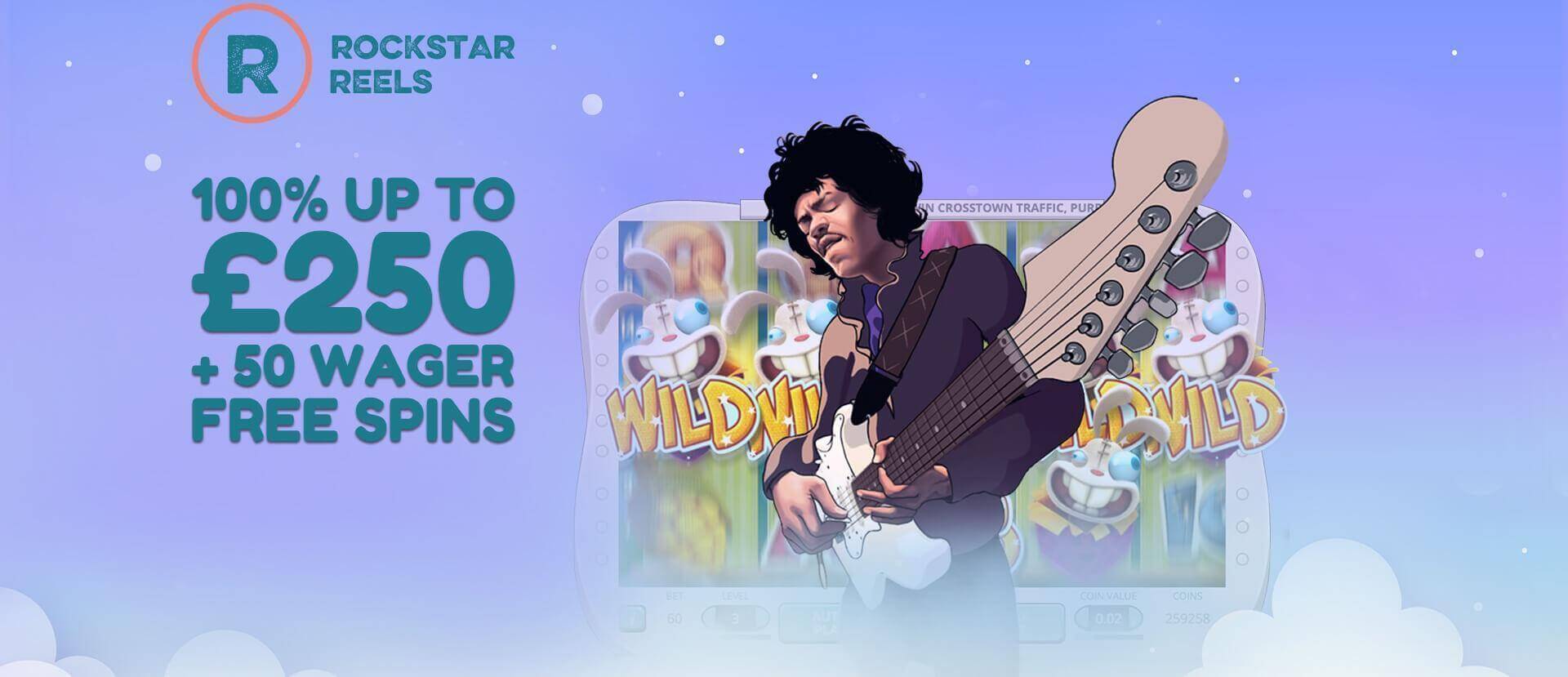 Gratisspinn-tilbud Rockstar Reels
