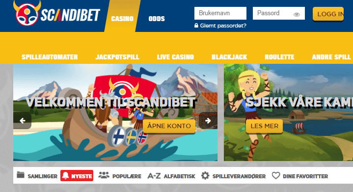 Overskrift hjemmeside Scandicbet