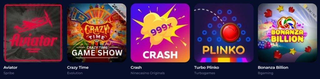 spill hos nine casino