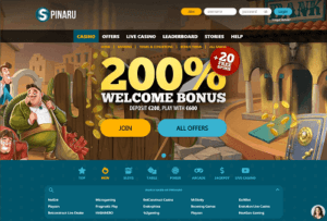 Spinaru Casino Welcome offer